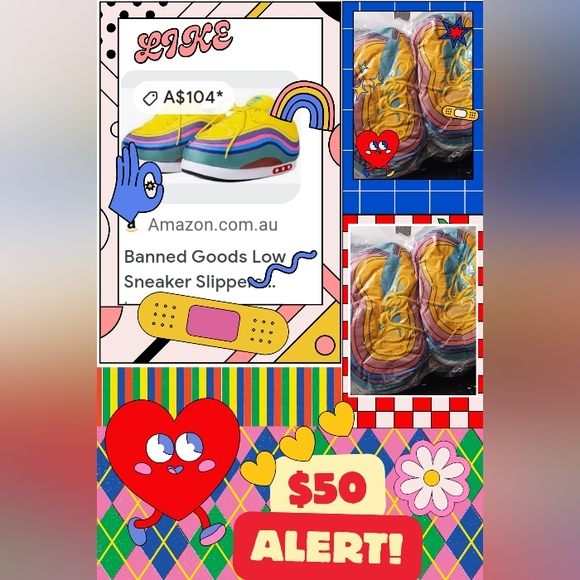 Slippers rainbow, multicolor, one size - Picture 2 of 2